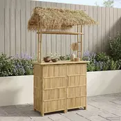 vidaXL vidaXL Zunanja barska miza Naravna 115 x 95 x 215 cm Bambus, (5000273529)
