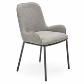 Halmar Jedilni stol K481 - sivo/črn
