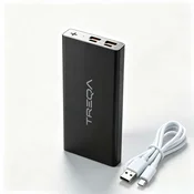 TREQA TR-964 Power Bank 10000mAh, 2 USB Izlaza, Eksterna Baterija + USB-C Kabl