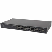 Intellinet 560559 mrežni prekidač Upravljano Gigabit Ethernet (10/100/1000) Podrška za napajanje putem Etherneta (PoE) Crno