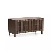 Temno rjava omarica za čevlje v jesenovem dekorju 98x50x43 cm Beyla – Kave Home