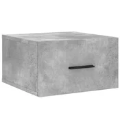 Vidaxl Stenska nočna omarica betonsko siva 35x35x20 cm