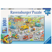 Ravensburger sestavljanka Vozila v mestu, 100d