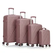 Set kofera 4u1 u roze boji - Linear dezen