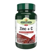 Natures Aid Cink + Vitamin C in šipek, 30 pastil