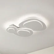 Lindby LED stropna svetilka Delar, 60 x 60 cm, CCT, z možnostjo zatemnitve - Dnevna soba/jedilnica - Sodobni - bel - Plastika