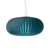 Kartell viseča svetilka Teresa, petrol, O 50 cm, E27-LED - Dnevna soba/jedilnica - Dizajn - bencin - Plastika