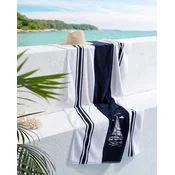 Madame Coco Peškir za plažu Voilier, Pamucni, 75x160cm, Teget-beli