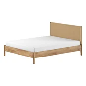 Zakonska postelja iz masivnega hrasta brez letvenega dna 160x200 cm v naravni barvi Olive Rope – Vipack