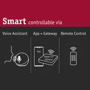 Paulmannov krmilnik stikal Cephei, ZigBee 3.0 - siva, bela