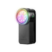 KJB Kompaktna LED svetilka HD03 s sponko in magnetom, USB-C, črna, 6000–6500 K