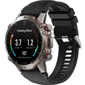 GS Silikonski pašček QuickFit 22 mm, črne barve