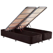 Hanah Home Ram za krevet Ela Double, 150x100x200 cm, Crni