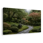 Slika japonski vrt s kamnito stezo - 150x100