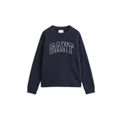 GANT Majica temno modra/bela