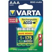 VARTA akumulatorski baterijski vložek AAA 4/1 800 MAH