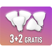 V-TAC LED ŽARNICA GU10 7.5W, 610LM, 38°, 3+2 GRATIS! Barva světla: Hladna bela