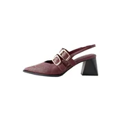 Next Čevlji s peto in s paščki Forever Comfort burgund