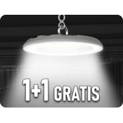 V-TAC LED HIGHBAY 100W, 8300LM, 90°, IP65, CCT MENJAVA BARVE 3000K/4000K/6500K, SIVA, 1+1 gratis!