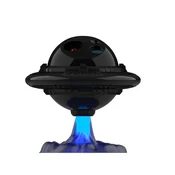Laserski projektor LONVIS UFO Star Projector, daljinski upravljač, ČRNi