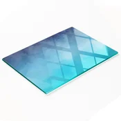 shumee Trpežna in elegantna kuhinjska deska iz kaljenega stekla z dimljenim vzorcem 80x52 cm