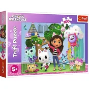 Northix 100-delna sestavljanka Gabbys Dollhouse za otroke
