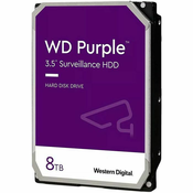 WD Trdi disk 8TB PURPLE za video nadzor 5640 obratov, 256MB