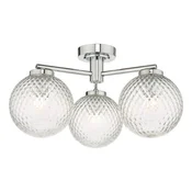 Där Lighting WAY5350 - Kupatilski plafonski luster WAYNE 3xG9/3W/230V IP44 hrom