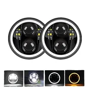 UNI-SHINE Motorcycle LED žaromet, visoka in nizka svetloba, amber smerokaz, 2 kosa 120W, (5000157644)