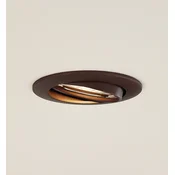 Prios stropna svetilka za vgradnjo Fibur, bron, aluminij, O 8,2 cm - Dnevna soba/jedilnica - Sodobni - bronast - Kovina