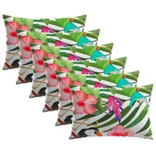 Vidaxl Prevleka za blazino 6 kos HEERLEN Črna 40 x 60 cm Poliester