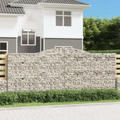 Greatstore Obokane gabion košare 6 kosov 400x50x160/180cm pocinkano železo