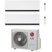 LG Deluxe AI Air MU2R17.U13 + 2x H09S1DA (2x 2,5kW) dvojna klimatska naprava, z montažo