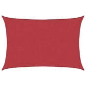 Vidaxl Senčno jadro 160 g/m2 rdeče 3x5 m HDPE