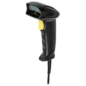 Nedis Čitalnik črtne kode / laserski/ kabelski/ 1D linearni/ napajanje USB/ USB 2.0/ črn