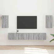 vidaXL vidaXL Komplet TV omaric 5 pcs Siva Sonoma Konstruiran les, (5000132323)