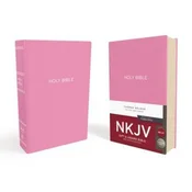 NKJV, Gift and Award Bible, Leather-Look, Pink, Red Letter Edition, Comfort Print