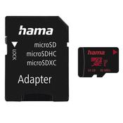 HAMA microSDXC 64GB UHS Speed C3 UHS-I 80MB/s + adapter/fotografija