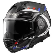 LS2 motociklistička kaciga na preklop FF901 Advant XC Future, crno-bijelo-plava