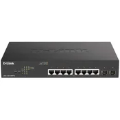 D-Link DGS-1100-10MPV2 10-portno gigabitno pametno upravljano stikalo PoE+