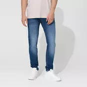 Slim fit farmerke sa efektom izbledelosti
