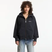 Mikina Carhartt WIP W Hooded Painter Jacket Black Destroy Wash, Splatter S