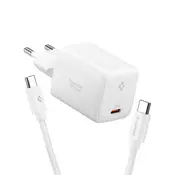 Spigen EE451EU osnovni stenski polnilec, 45 W, beli (ACH09473)