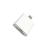 INF Hitri USB 3.0/Type-C dvojni SD/TF čitalec kartic, bel ABS, (5000445512)
