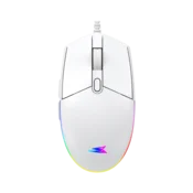 Baracuda Miš CRAB, 3600DPI, 6D, Opticki, RGB, Beli