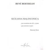 BERTHELOT:SICILIANA MALINCONICA SAXOPHONE ALTO & PIANO