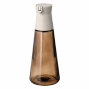 HALVTOM Boca s levkom, staklo/smeda, 19 cm