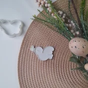 KREATIVNI SLATKIŠI Modla za kolace i ukrase Ptica, 8 cm, Bela