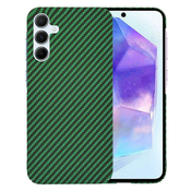 Ochranný ovitek s karbonskim vzorcem za Samsung Galaxy A55 - Zelena KP33226