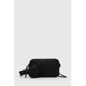 Usnjena torbica za okoli pasu Coach Charter Slim Crossbody črna barva
